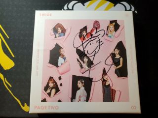 Twice Page Two Momo Signed Album (pink Ver. ) - No Photocards [us]