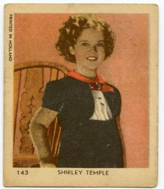 Shirley Temple Dutch Vintage Small Colorized Card Nr.  143
