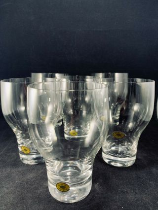 Set Of 6 Vintage Rosenthal Germany Lotus Plain 11oz Flat Tumblers Glasses