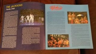 1979 the Jacksons world tour concert program book with centerfold really cool 5