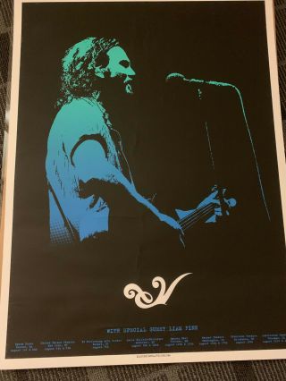 Eddie Vedder 2008 Tour Poster By Brad Klausen Pearl Jam