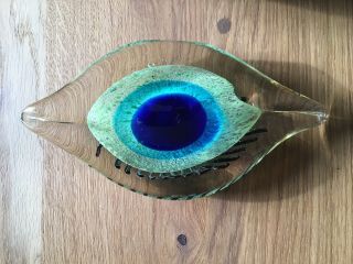 Vintage Murano? Glass Eye Sculpture Fsbulous Decorative Item