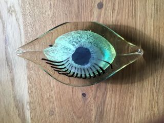 Vintage Murano? Glass Eye Sculpture Fsbulous Decorative Item 2