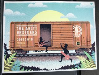 Avett Brothers Poster Print 9/16/2016 Lincoln,  Ca