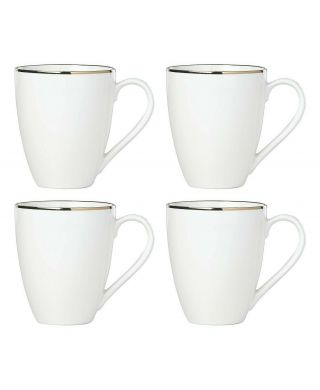 Lenox Trianna White 4 - Piece Mug Set