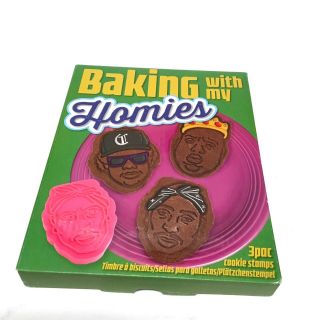 Baking With My Homies 3 Cookie Cutters By Gamago Tupac Shakur 2pac Easy - E Bige