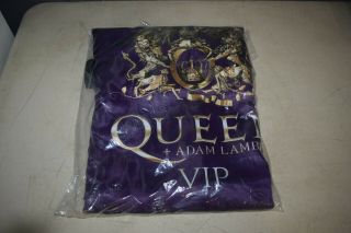 Queen Adam Lambert 2019 Vip Rhapsody Tour Boxer Robe Purple Osfa
