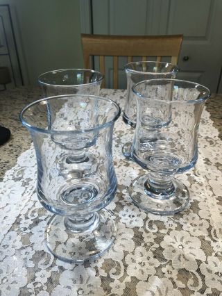 Set Of 4 Holmegaard Skibsglas Danish Ships Water Goblets Glasses Per Lutken