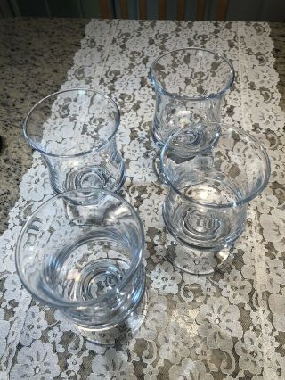 Set Of 4 Holmegaard Skibsglas Danish Ships Water Goblets Glasses Per Lutken 2