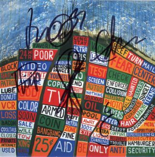 Radiohead All Band Members Signed Cd Hail To The Thief