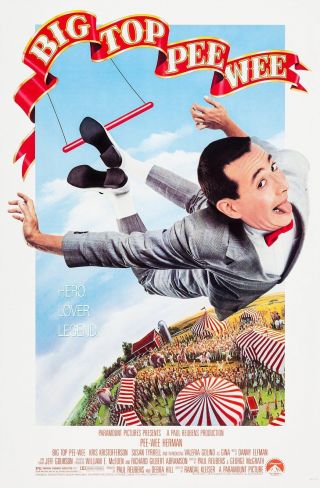 Big Top Pee Wee (1988) Movie Poster - Rolled