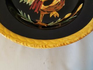 Tabletops Unlimited Boulevard Hand Painted Bowls Rooster Large Soup Set of 4 3