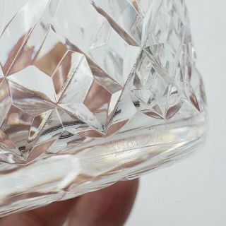 Vintage Old Fashioned Crystal Glass Lismore by WATERFORD CRYSTAL 4