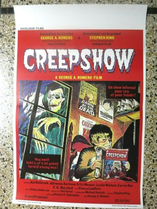 Creepshow George A.  Romero Stephen King Belgian Movie Poster