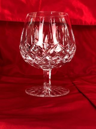 Waterford Auth Signed Lismore Crystal Brandy Snifter One Glass Ireland