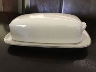 Vtg Carico Chantilly Fine China 7953 Covered Butter Dish
