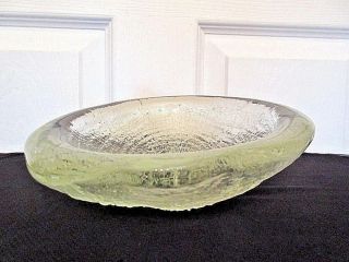 Vintage Canadian Studio Art Glass Bowl By Alan Burke / Signed & Dated