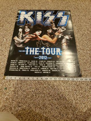 Kiss The Tour 2012 Concert Poster Gene Simmons,  Paul Stanley 8