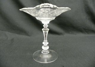 Rare Vintage Cambridge ELAINE Stem 3500 Elegant Glass Pedestal 8 