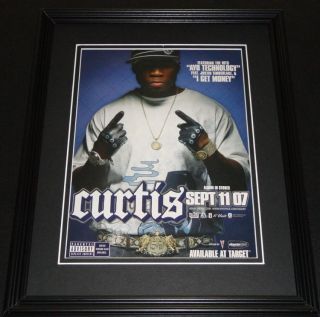 50 Cent 2007 Framed 11x14 Advertisement Curtis