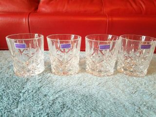 4 Pc Set Marquis By Waterford Markham Double Old Fashioned Glasses