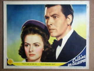 Fc09 Calling Dr Gillespie (1942) Donna Reed / Philip Dorn Orig Lobby Card