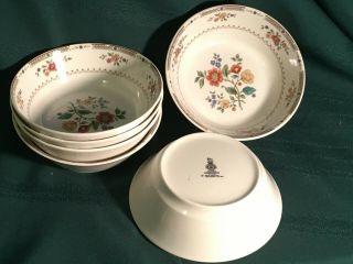 Royal Doulton Kingswood Set Of 6 Coupe Cereal Soup Bowls 6 1/4 "