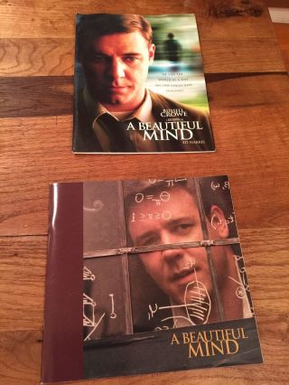 A Mind Movie Press Kit & Rare Photo Book Russell Crowe,  Jen Connelly