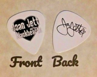 Jett - Joan Jett & The Blackhearts Band Signature Logo Guitar Pick - (w)