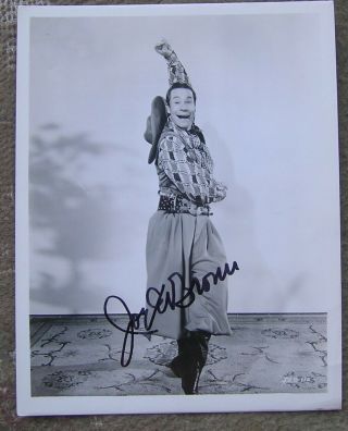 Joe E.  Brown Autograph Photo