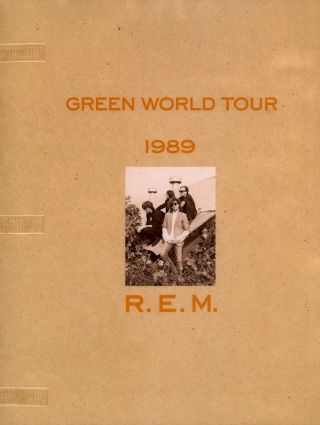 R.  E.  M.  1989 Green World Tour Concert Program Book / Michael Stipe / Nmt 2 Mnt
