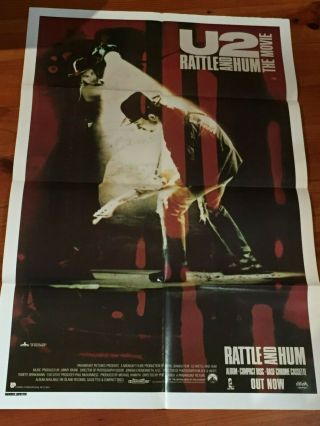 U2:Rattle and Hum RARE Australian ONE SHEET and DAYBILL Movie poster 2