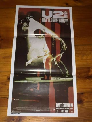 U2:Rattle and Hum RARE Australian ONE SHEET and DAYBILL Movie poster 3