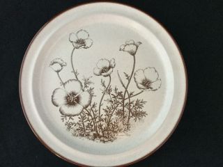 Set Of 4 Noritake Stoneware Desert Flowers 8341 10 1/2 " Dinner Plates Ships