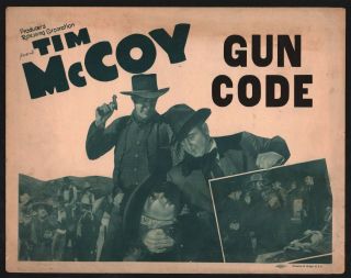 Gun Code Title Lobby Card (good, ) 