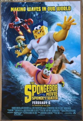 The Spongebob Movie Sponge Out Of Water Movie Poster Ds Final 27x40