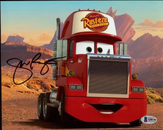 John Ratzenberger Signed 8x10 Photo Beckett Bas Disney Pixar Cars Mack