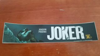 ⭐ Joker - Joaquin Phoenix - Movie Theater Poster Mylar Small Version 2019