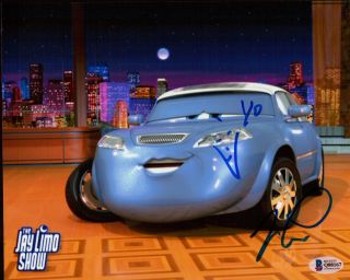 Jay Leno Signed 8x10 Photo Beckett Bas Disney Pixar Cars Jay Limo