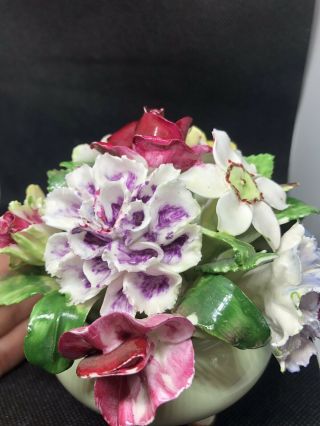 Royal Adderley Floral Bone China Made In England Porcelain Flower Bouquet.
