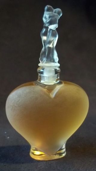 Lalique Miniature Perfume Bottle (full) 1997 Limited Edition " Amour " Mini