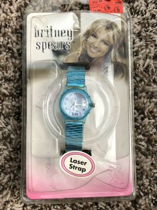 Britney Spears Rare Watch 2001 Britney Brands Inc Laser Strap