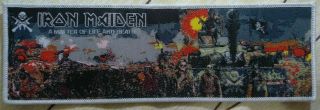 Iron Maiden/a Matter Of Life And Death/strip Woven Patch/aufnäher/rare/limited