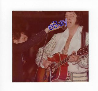 Elvis Presley Kodak Concert Photo V - Neck Suit 1976 - Jim Curtin Rare