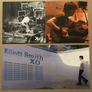 Elliott Smith Rare 1998 Double Sided Promo Poster Flat For Xo Cd 24x12 Usa