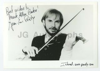 Jean - Luc Ponty - French Jazz Violinist - Signed 5x7 Photograph