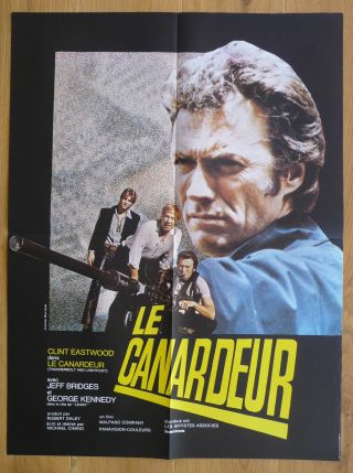 Thunderbolt And Lightfoot Clint Eastwood French Movie Poster 