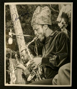John Handy Signed Jazz Saxophone Photo