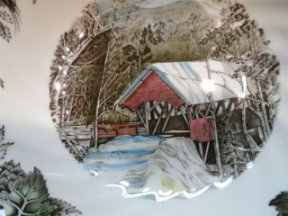 Friendly Village Johnson Bros 6 Square Soup or Cereal Bowls Made England 2