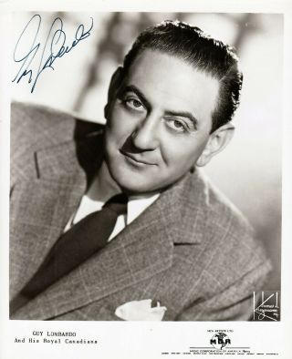 Guy Lombardo Sp.  Dance Band Leader.  Royal Canadiens.  Years Eve Broadcasts.